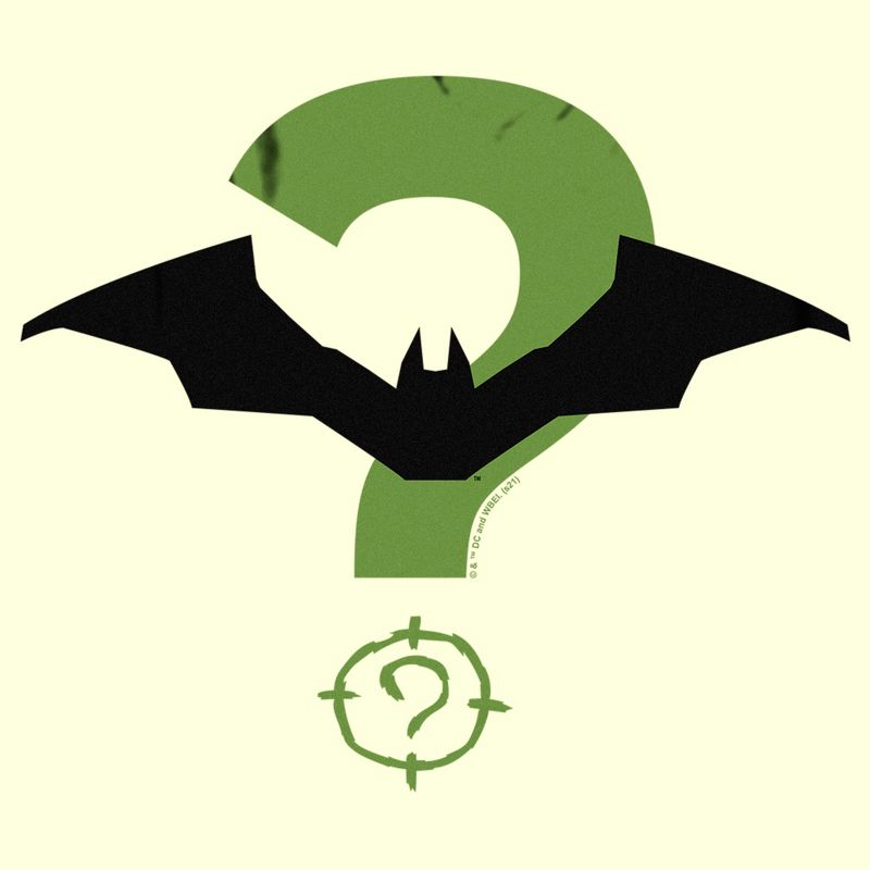 Men's The Batman Riddler and Bat Logo T-Shirt, 2 of 5