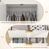 Buenhomino Wardrobe Closet with Drawers and Hanging Rod, 70" Wooden Wardrobe Closet with 2 Doors, Armoire Clothing Storage Cabinets for Bedroom - 4 of 4