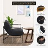 Sling Accent Chairs, Modern Accent Chair with Metal Frame, Cozy Reading Chair, Comfy Armchair with Shredded Foam Cushioning for Bedrooms - 4 of 4