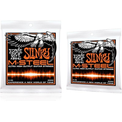 Ernie Ball 2922 M-Steel Hybrid Slinky Electric Guitar Strings 2-Pack