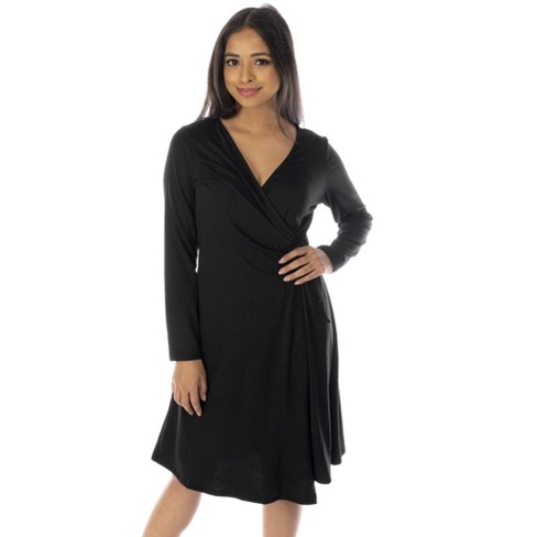 Black wrap cheap dress target