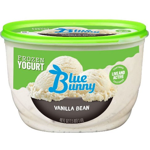 Blue Bunny Vanilla Bean Frozen Yogurt 48 Fl Oz Target