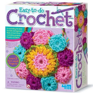 4M: Easy-To-Do Crochet Kit - DIY Yarn Crafts, 3 Projects, Beginners & Kids 8+ - 1 of 4