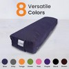 Sol Living Yoga Bolster Pillow with Removable Cover Rectangle - 3 of 4