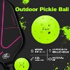 Luzz Outdoor Pickleballs 40 Holes True Flight Balance Technology, Pickle Balls 3 9 Pack Rotomolded Construction for Consistent Bounce Pickleballs - 4 of 4