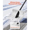 16" Aluminum Snow Shovel with Long Handle, Lightweight Detachable Design for Driveways & Walkways - 3 of 4