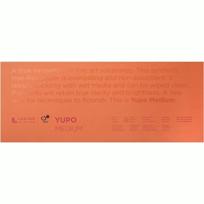 Yupo Medium Pads 6"X15" 10 Sheets/Pkg-White 74lb