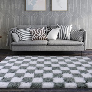 5x7 Area Rugs for Bedroom, Soft Fluffy Shaggy Rug for Living Room Kids Room Home Decor - 1 of 4