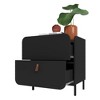 Manhattan Comfort Bogardus Mid - Century Modern 2 Drawer Nightstand - 4 of 4