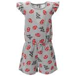 Rolling Stones Girls French Terry Sleeveless Romper Little Kid to Big Kid