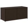 Garden Storage Box ,PE rattan, powder-coated steel Medium vidaXL - 2 of 4