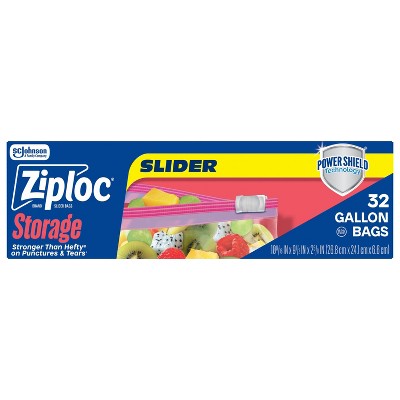 Ziploc Storage Slider Gallon Bags