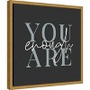 Amanti Art Daily Affirmations VI by Wild Apple Portfolio Canvas Wall Art Print Framed 16 x 16-in. - 3 of 4