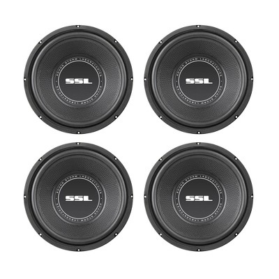 SoundStorm 8 Inch 400W Car Subwoofer Power Sub Audio Woofer Stereo (4 Pack)