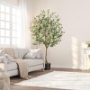 Artificial Olive Tree Tall Faux Potted Olive Plant, Fake Olive Tree  and Fruits Artificial Tree - 2 of 4