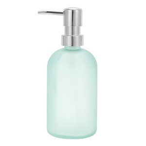 Unique Bargains Durable Cylinder Frosted Soap Dispenser 1 Pc - 1 of 4