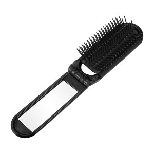 Unique Bargains Foldable Mirror Hair Brush 1 Pc - 1 of 4