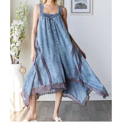 Women's Washed Asymmetrical Jumpsuit - Oli & Hali