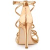Allegra K Women's Open Toe Strappy Buckle Straps Stiletto Heel Sandals - 3 of 4