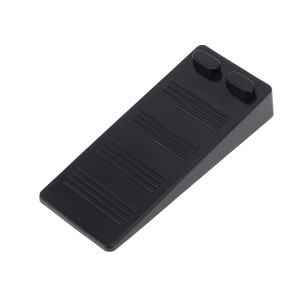 Unique Bargains Door Stop Door Stopper TPR Black 3.5"x1.57"x0.51" 1 Pc - 1 of 4