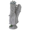 Northlight 10" Standing Angel with Floral Crown Outdoor Garden Statue - 3 of 4