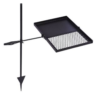 Karl Home Folding Swivel Campfire Grill Portable Cooking Grate Over Fire Pit - 1 of 4
