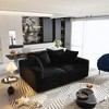 102.4'' Plush Corduroy L-Shaped Sectional Sofas with Movable Ottoman, Deep Seat and Convertible Lounge Chair - 3 of 4