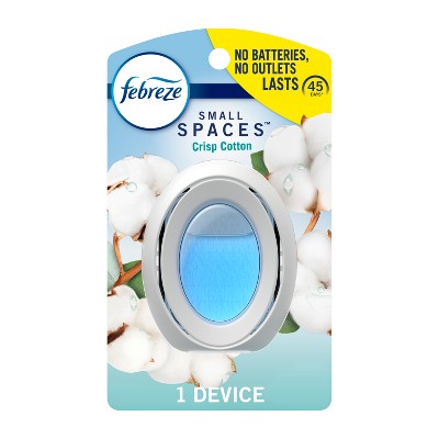 Febreze Small Spaces Air Freshener - Crisp Cotton - 0.25 fl oz