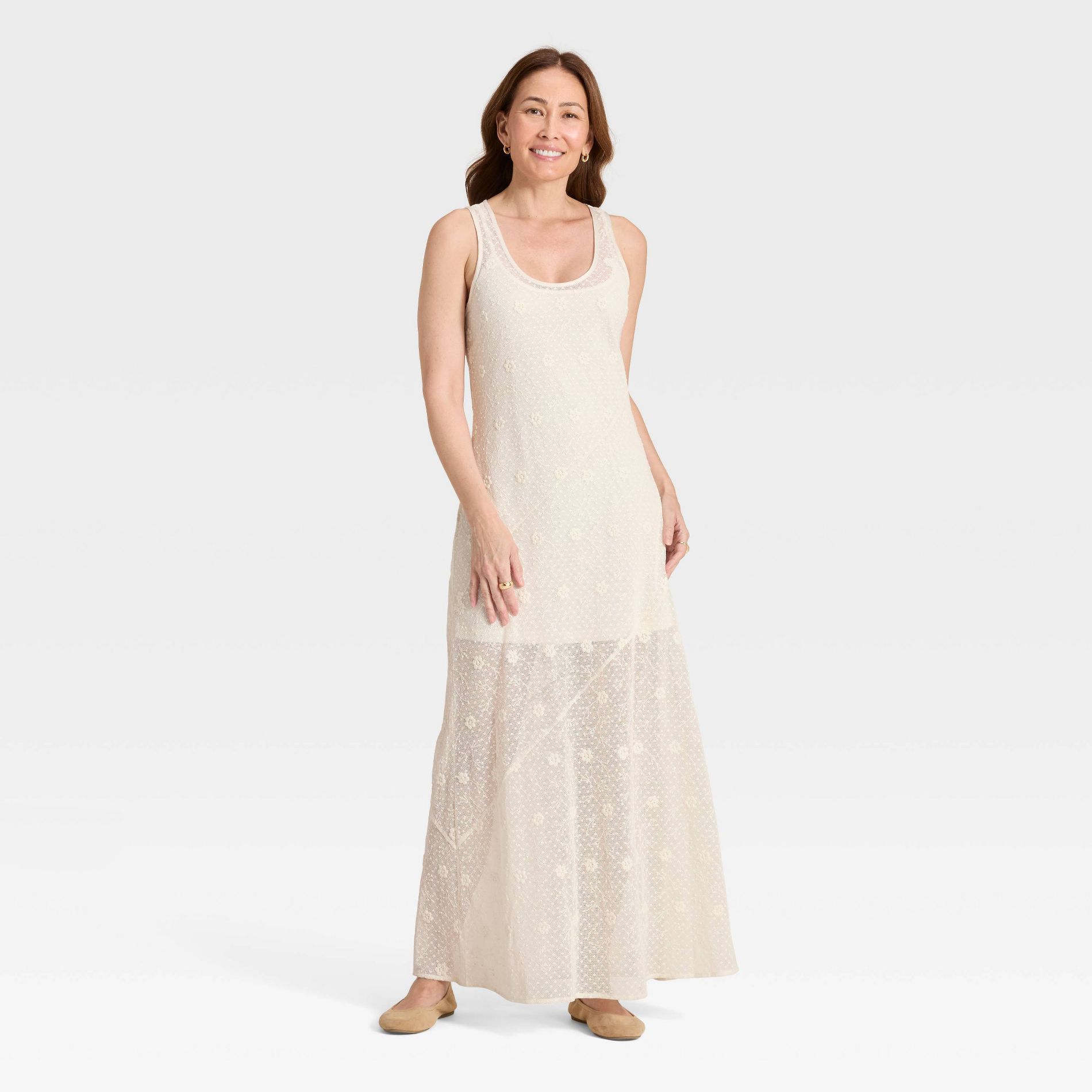 Women's Lace Maxi A-Line Dress - Universal Thread™