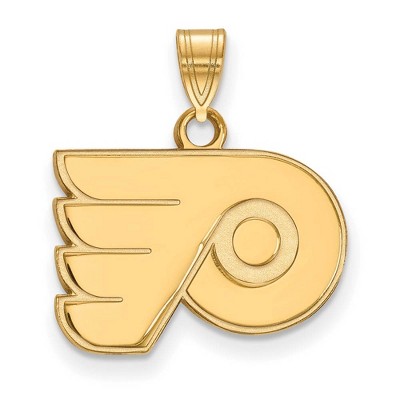 Black Bow Jewelry 14k Yellow Gold Philadelphia Flyers NHL Small Pendant