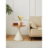 NicBex Modern Set of 2 Round Side Tables with Unique Vase Base Design for Living Room and Lounge - 3 of 4