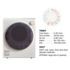 Swtroom Portable Clothes Dryers 1.95 cu. ft. Electric Dryers Machine Compact Laundry Dryers Apartments Home Dorm White - 3 of 4