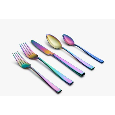 20pc Samira Rainbow Mirror Flatware Set - Cambridge Silversmiths