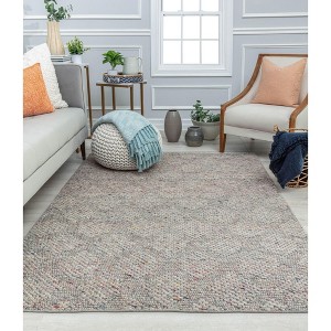 Rugs America Delfin DF10A Farmhouse Textured/Diamond Area Rug - 1 of 4