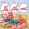 Probe Hues Collapsible Beach Toys Sand Bucket Shovels Molds Mesh Bag for Kids - 2 of 3