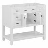 NicBex Bathroom Vanity without Sink/with Sink,Modern Bathroom Sink Vanity with 2 Soft Closing Doors and 6 Drawers,36" Bathroom Sink Cabinet,White - 4 of 4
