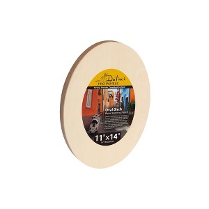 Da Vinci Pro Birch Wood Oval Panel 3/4" Deep –  Fine Textured, Warp Resistant, Lightweight & Rigid Oblong Panel – Perfect for Mounting Sanded Pastel - 1 of 4