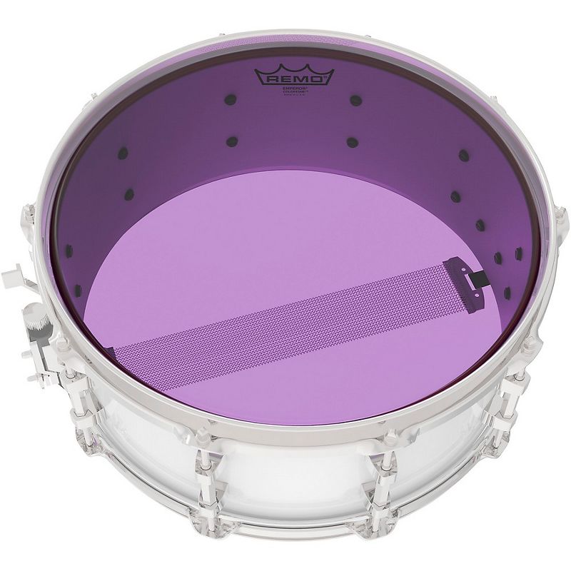 Remo Emperor Colortone Purple Drum Head, 2 of 5