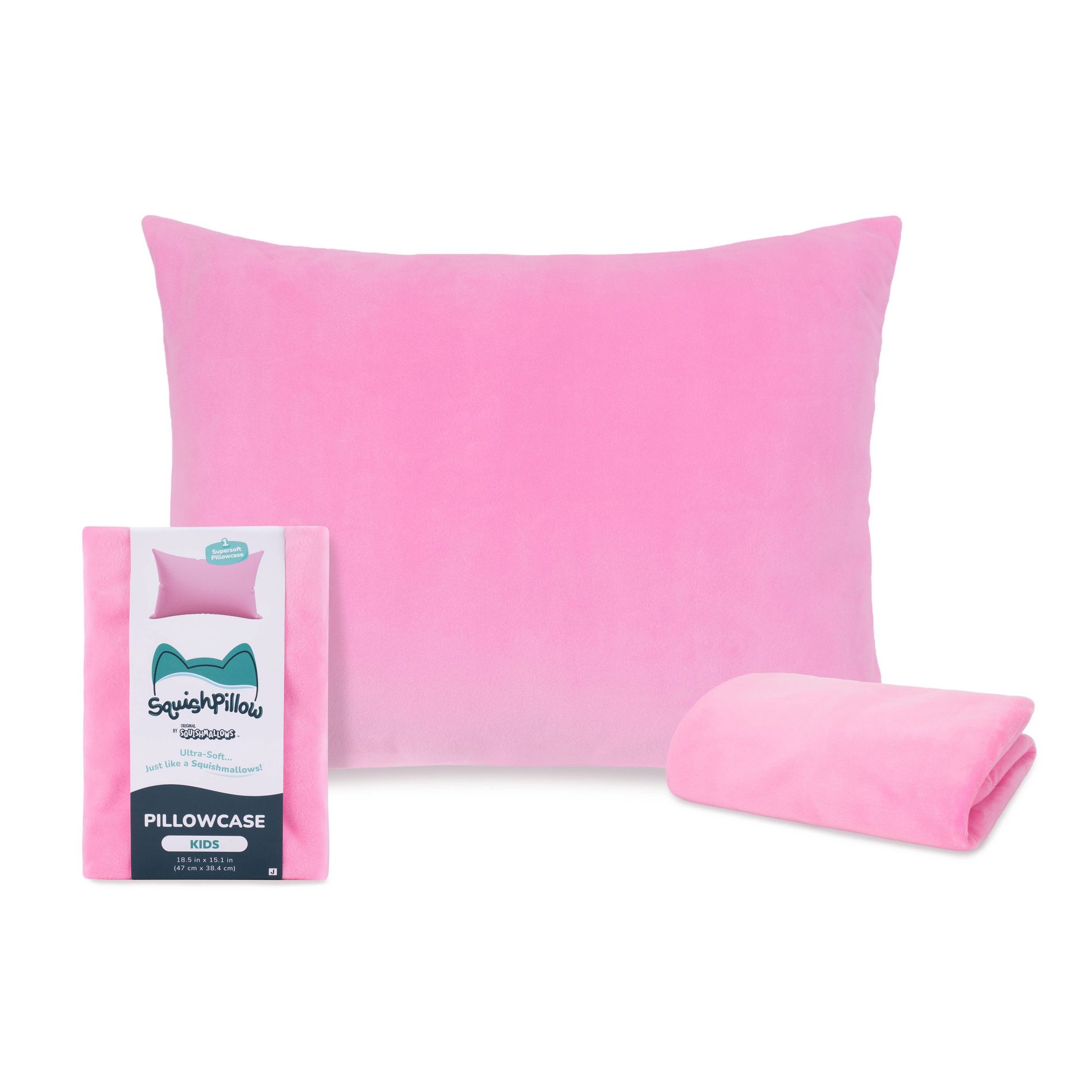 SquishPillow Toddler Pink Slumber Pillowcase