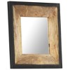 vidaXL Mirror 19.7"x19.7" Solid Mango Wood - 2 of 4