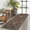 Fulvari Washable Runner Rug,Non-Slip Boho Vintage Hallway Rug with Rubber Backing, Stain Resistant Distressed Carpet Runner for Kitchen - 3 of 4