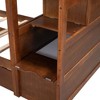 PAGED Simple Wooden Bunk Bed Loft Bed, Twin over Twin Bed Frame with Twin Size Trundle, Storage Stairs and Guardrail for Kids, Teens - 3 of 4