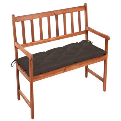 Patio Bench with Cushion 47.2" Solid Acacia Wood