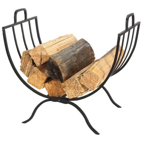 Panacea Black Matte Steel Log Rack Target