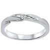 Pompeii3 1/4ct Diamond Engagement Wedding Ring Set 10K White Gold - 3 of 4