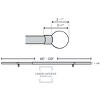 Linen Avenue Clear Acrylic Single and Double Window Curtain Rod Set - 2 of 4