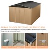 Storage Shed, Metal Shed - Large Outdoor Tool Shed with Lockable Doors & Air Vents for Backyard, Garden - 3 of 4