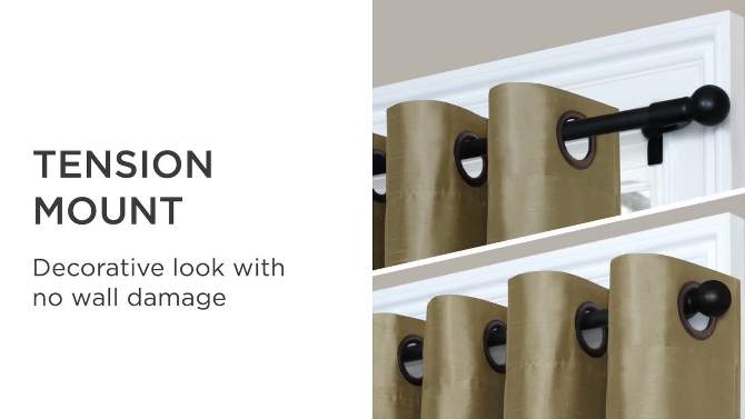 Twist and Shout Easy Install Curtain Rod - Room Essentials™, 2 of 11, play video
