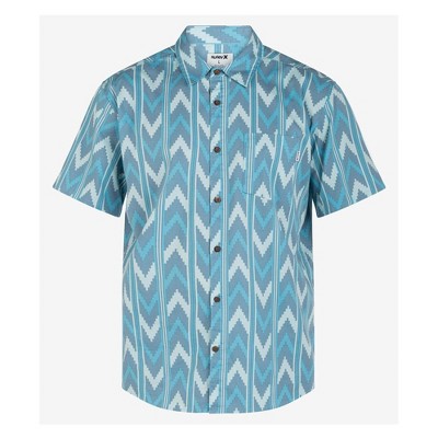 Hurley Mens One and Only Lido Stretch Button Up Shirt