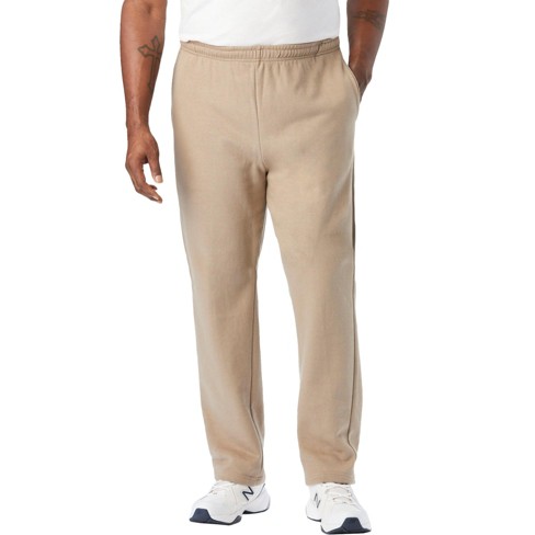 Kingsize Men's Big & Tall Fleece Open-bottom Sweatpants - 3xl